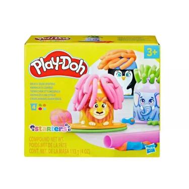 Imagem de Massa de Modelar Play-Doh Criar Animais Estilosos com Acessórios 113g para Crianças Hasbro