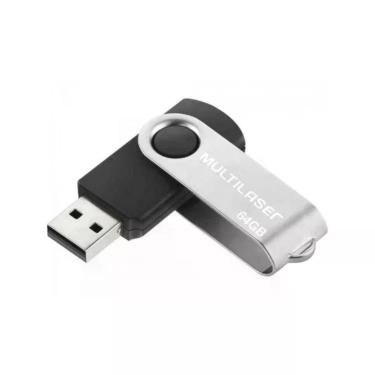 Imagem de Pen Drive Twist PD590 Armazenamento Rápido 64GB Preto Multilaser