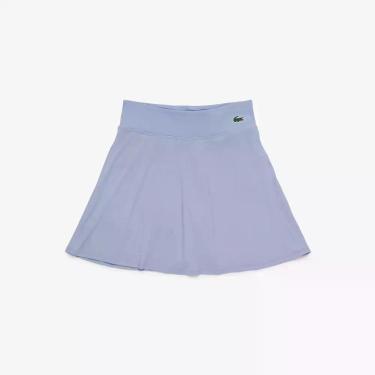 Imagem de Saia Lacoste Esportiva com Short de Malha Integrado, M, Azul claro