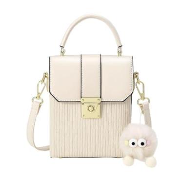 Imagem de Bolsa Pequena Feminina Transversal Fashion Bag Crossbody (Off White)