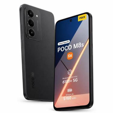 Imagem de Smartphone Celular POCO M8S 128GB, 6GB RAM, Tela 6,67 polegadas AMOLED