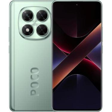 Imagem de Smartphone Poco X7 Xiaomi verde com Câmera Tripla e Estabilizador Ópti