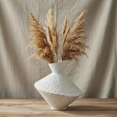Imagem de Vaso decorativo de ferro fundido, vasos rústicos de flores secas, vaso Wabi Sabi para decoração de casa moderna, sala de estar, decoração de prateleira, entrada, casamento, escritório, mesa, quarto