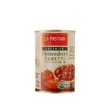 Imagem de Tomate Cubetti Orgânico Italiano 400g La Pastina