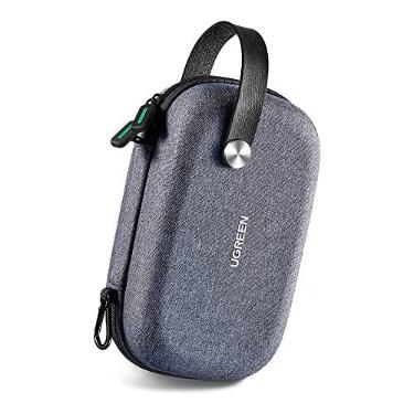 Imagem de U.green Case Bag Estojo Organizador Portátil para Acessórios Fones e Cabos Design Portátil Compacto e Leve à Prova de Choque Repartições Internas Alça de Mão Zíper Lateral/No Brasil