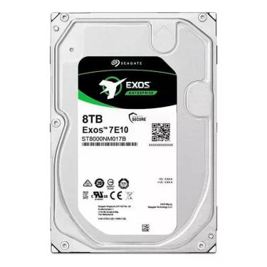 Imagem de HD Servidor 8TB Seagate Exos 7E10 SATA 6GB/s 7200RPM 3.5Pol 512E 4KN 2