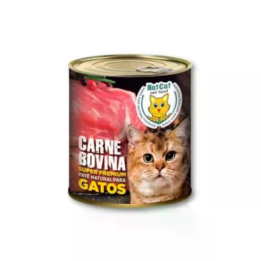 Imagem de Kit Ração Úmida Patê Natural Maximo Sabor Carne Gatos NatCat Pet Food 