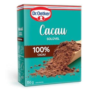 Imagem de Cacau em Pó Solúvel Dr. Oetker, 100% Cacau, 150g | Para Receitas de Bolos, Tortas, Brigadeiros e Sobremesas com Chocolate
