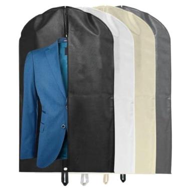 Imagem de Capa Para Terno, Bolsa De Armazenamento à Prova De Mofo, Capa Para Terno Com Ziper(1,00cm x 60cm TODA TNT,BRANCO)