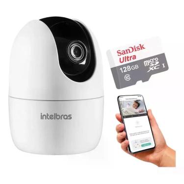 Imagem de Câmera De Vídeo Wi-Fi Full HD Im4 C Branco Intelbras 110V/220V + Sd 12
