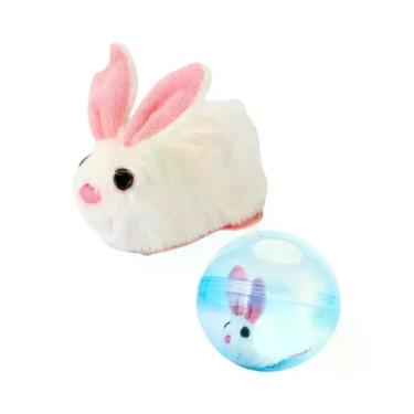 Imagem de Bola Elétrica Rolante para Hamster - Brinquedo de Exercício Transparen