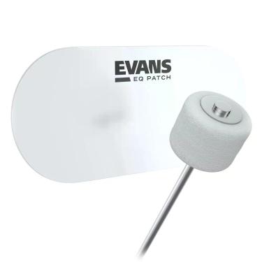 Imagem de Pad Protetor para Pele de Bumbo EQPC2 Pedal Duplo 2 Peças Transparente Evans