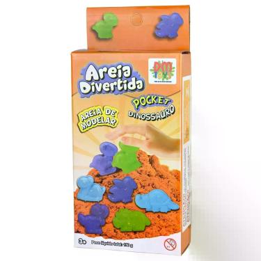 Imagem de Areia Divertida Pocket - Dinossauro - Dm Toys