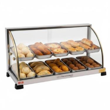 Imagem de Estufa Curva Dupla 10 Bandejas, 220v, Marchesoni, Ouro Ef.2.212, Inox
