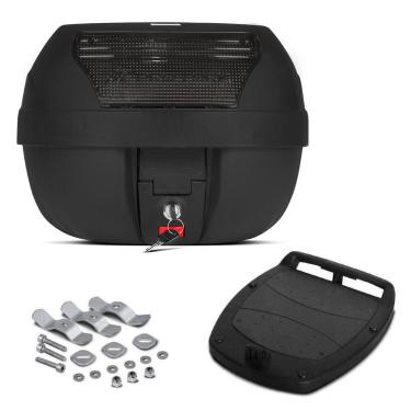Imagem de Baú Bauleto De Moto 28 Litros Pro Tork Com Base Xtz 150 Crosser, FUMÊ,