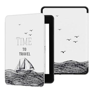 Imagem de Capa para Kindle 11ª Geração (Versão 2024/2022, Modelo: C2V2L3/RS23CV) - Acompanha Alça de Mão, Caneta Stylus e Material TPU Macio, Além de Possuir Função de Ativação/Desativação Automática