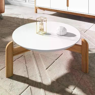 Imagem de Mesa De Centro Chris Branco Cedro
