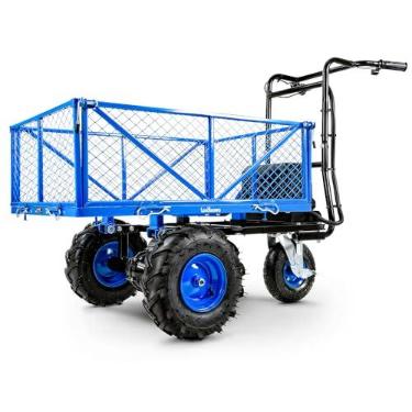 Imagem de Landworks Carrinho De Serviço Utilitário Carrinho De Mão Power Wagon Super Duty Elétrico 48V DC Li-Ion Bateria Alimentado 500Lbs Carga E 1000Lbs + Capacidade De Transporte Farm & Garden Dump