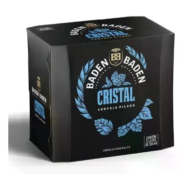 Imagem de Cerveja Baden Baden Cristal Lata 350 Ml - 6 Unidades