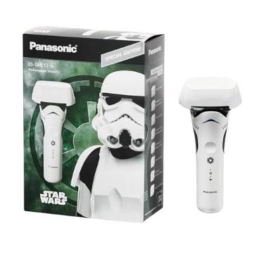 Imagem de Panasonic Barbeador elétrico, edição especial Star Wars Stormtrooper Design, barbeador masculino seco molhado com sistema de corte de 3 lâminas e aparador pop-up - ES-SWLT2-W