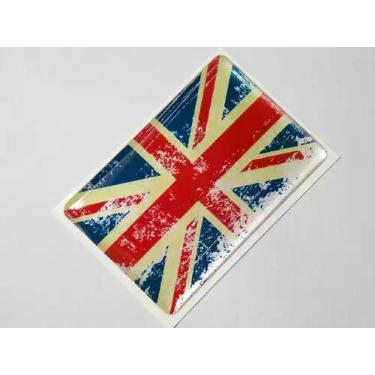 Imagem de Adesivo Bandeira Reino Unido Resinado 4x6cm Bd7 - STARPAC