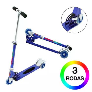 Imagem de Patinete Pixar Toy Story Infantil Meninos de Três Rodas Azul - DM Radi