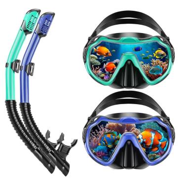 Imagem de Set de Snorkel PIYAZI Equipo de Snorkel para Adultos con Máscara Antif