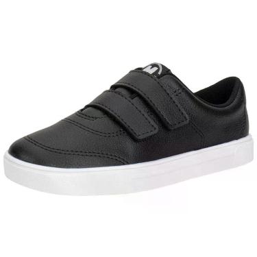 Imagem de Tênis infantil molekinho 2801188, Preto, Branco, 32