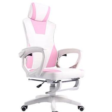 Imagem de Cadeira Office Presidente Supreme - Cadeira Ergonômica Reclinável - Até120kg, Giratória, Inclinação 12 graus, Encosto com Tela Mesh, Espuma Dupla, Rodas de Duplo Giro - Rosa
