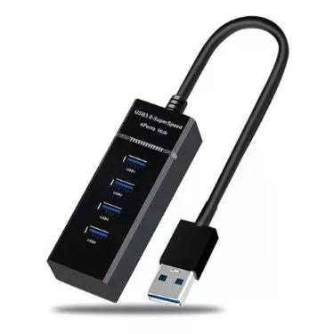 Imagem de Hub Usb 4 Portas 3.0 5 Gbps Hd Pen Drive Tv Teclado Expansor - FY
