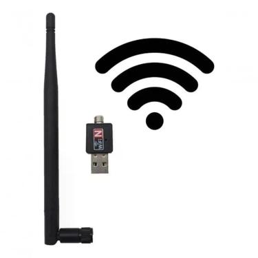 Imagem de Antena Wifi Adaptador Wireless Usb 300Mbps S Fio Lan B/G/N
