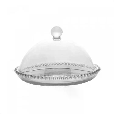 Imagem de Queijeira De Cristal Com Tampa Pearl 20x12cm Wolff