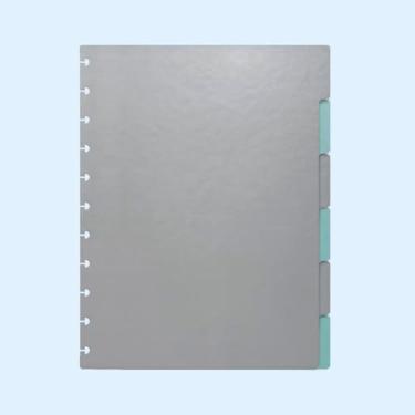 Imagem de Divisórias Iscool Para Caderno De Disco G Solid Metallic Prata e Verde Oceano