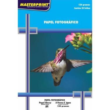 Imagem de Papel fotografico inkjet a4 glossy 120g pct.com20 MASTERPRINT