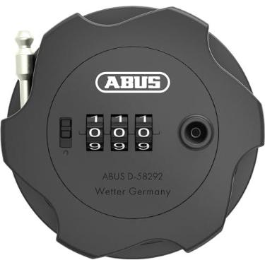 Imagem de ABUS Cadeado de cabo Combiflex Adventure - Trava para proteger esquis, carrinhos de bebê, e-scooters e scooters - Cabo de aço de 75 cm - com código numérico - Preto