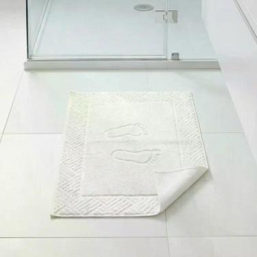 Imagem de Kit 4 Toalhas de Piso Banheiro Com Antiderrapante Algodão 500 gm Pezin