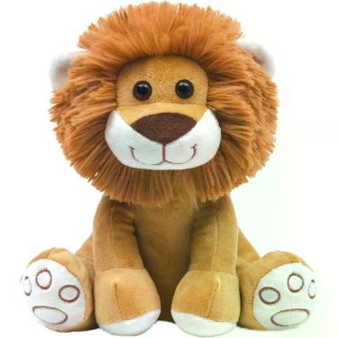 Imagem de Pelúcia Leão Antialérgica Baby e Decoração Leãozinho bebê de 25cm - Bu