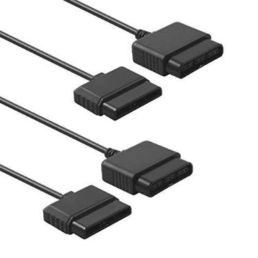 Imagem de Cabo de extensão para controle PS2, 2 unidades, 1,8 m, extensão de controle para console de jogos PlayStation PS1 PS2
