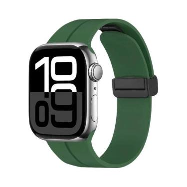 Imagem de Pulseira Magnética De Silicone Para Apple Watch De 46mm 45mm 44mm 49mm