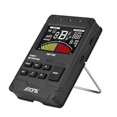 Imagem de DOYING AMT-600 Sintonizador e Metrônomo e Gerador de 3 em 1 Recarregável LCD Colorido de 2,5 polegadas Afinador de Guitarra Mini Metrônomo Digital Metrônomo Eletrônico com Cabo Captador Clipado