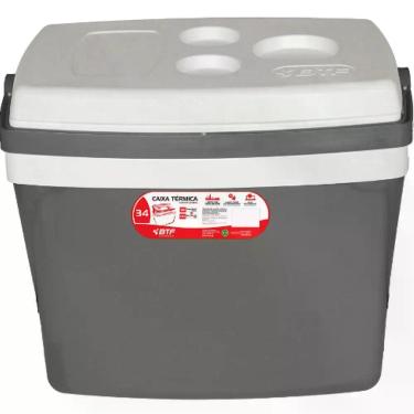 Imagem de Caixa Térmica 34 Litros Cinza - Cxt0134 - Botafogo