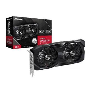 Imagem de Placa de Vídeo Challenger ASRock, AMD Radeon RX 7600, 8GB, GDDR6, 128 Bits - 90-GA41ZZ-00UANF