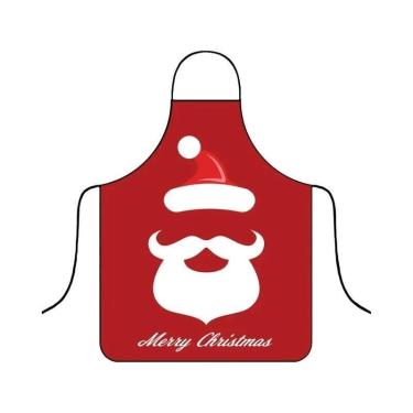 Imagem de Avental De Natal Impermeável Festivo, Divertido Para Cozinha E Decoraç