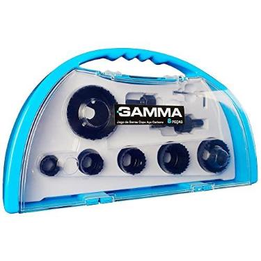 Imagem de Gamma Kit De Serra Copo Aço Carbono Com 8 Peças G19563Ac