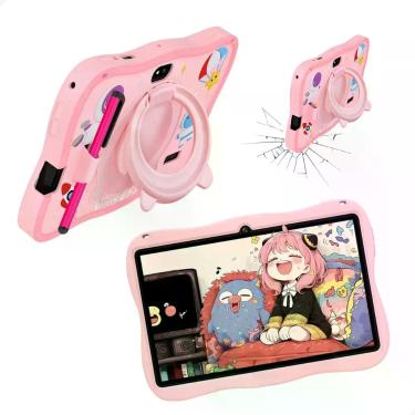 Imagem de Tablet D12 Rosa Astronauta Infantil Barato 128gb 8gb Ram Wifi - Marktp