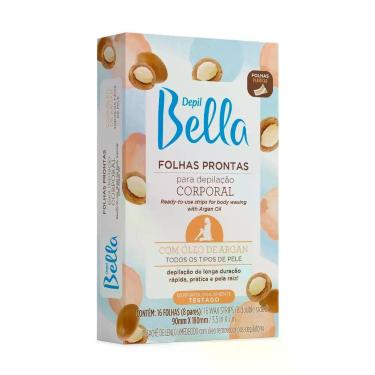 Imagem de Folhas Prontas Para Depilação Corporal com Óleo de Argan Depil Bella 1