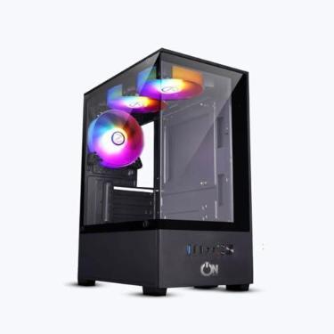Imagem de Gabinete Gamer ON Gaming ON-ARM-X3, Micro Atx, Lateral de Vidro Temperado, 3x Fans, Preto - ARMX30000951