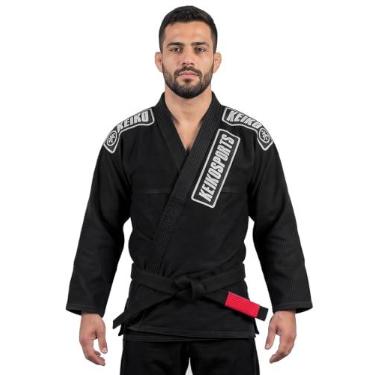 Imagem de Keiko Sports BJJ Kimono Jiu Jitsu, Unissex Adulto, Preto, A1