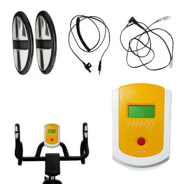 Imagem de Painel Visor LCD com Sensor Cardíaco para Bicicleta Spinning SU-CONTR Branco Leva Pra Casa