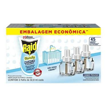 Imagem de Raid Repelente Eletrico Líquido Family, 45 Noites de Proteção, 3 Refis